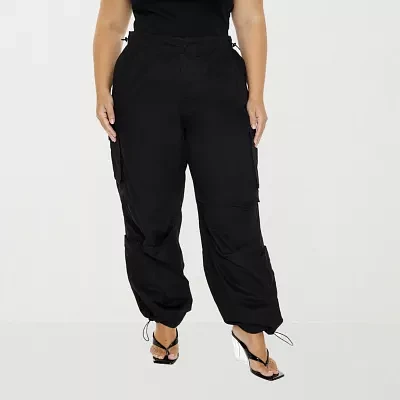 Forever 21 Twill Cargo Womens High Rise Jogger Pant Juniors Plus