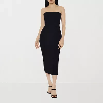 Forever 21 Womens Sleeveless Midi Bodycon Dress Juniors