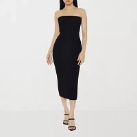 Forever 21 Womens Sleeveless Midi Bodycon Dress Juniors