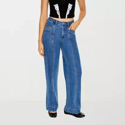 Forever 21 Juniors Womens High Rise Baggy Fit Jean