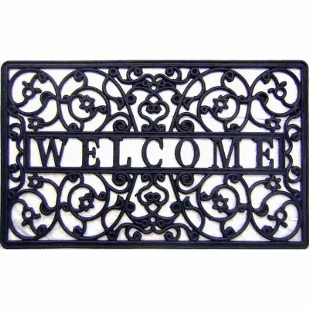 Welcome Cutout Rectangular Doormat - 18"X30"