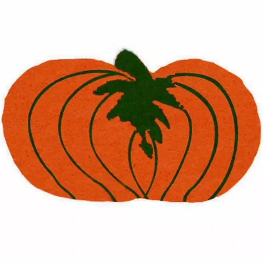 Pumpkin Shape Doormat - 18"X30"