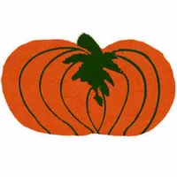 Pumpkin Shape Doormat - 18"X30"