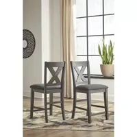 Signature Design by Ashley® Caitir Set of 2 Upholstered Barstools