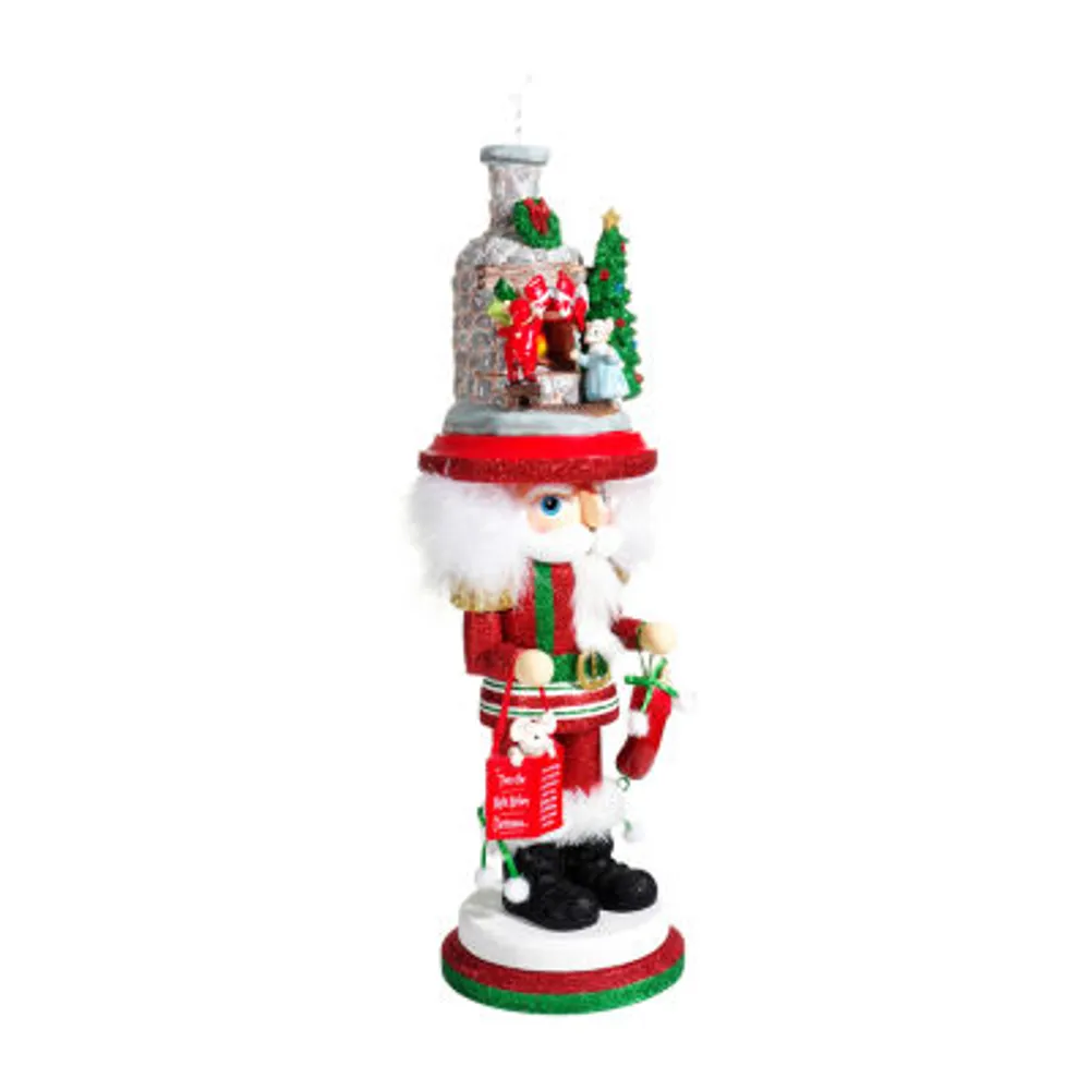 Kurt Adler 17.5-Inch Hollywoodâ™ Stockings On Fireplace Christmas Nutcracker