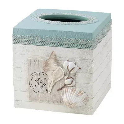 Avanti Farmhouse Shell Tissue Box Cover