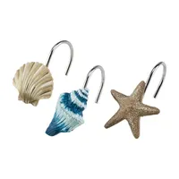 Avanti Blue Lagoon Shower Curtain Hooks