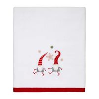 Avanti Gnome Walk Embellished Holiday Towel