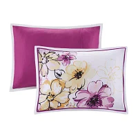 Intelligent Design Ashley Antimicrobial Floral Comforter Set with decorative pillows