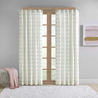 Intelligent Design Ensley 50"W X 84"L Rod Pocket Light-Filtering Single Curtain Panels