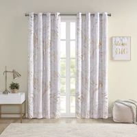 Intelligent Design Natalia Energy Saving 100% Blackout Grommet Top Single Curtain Panel