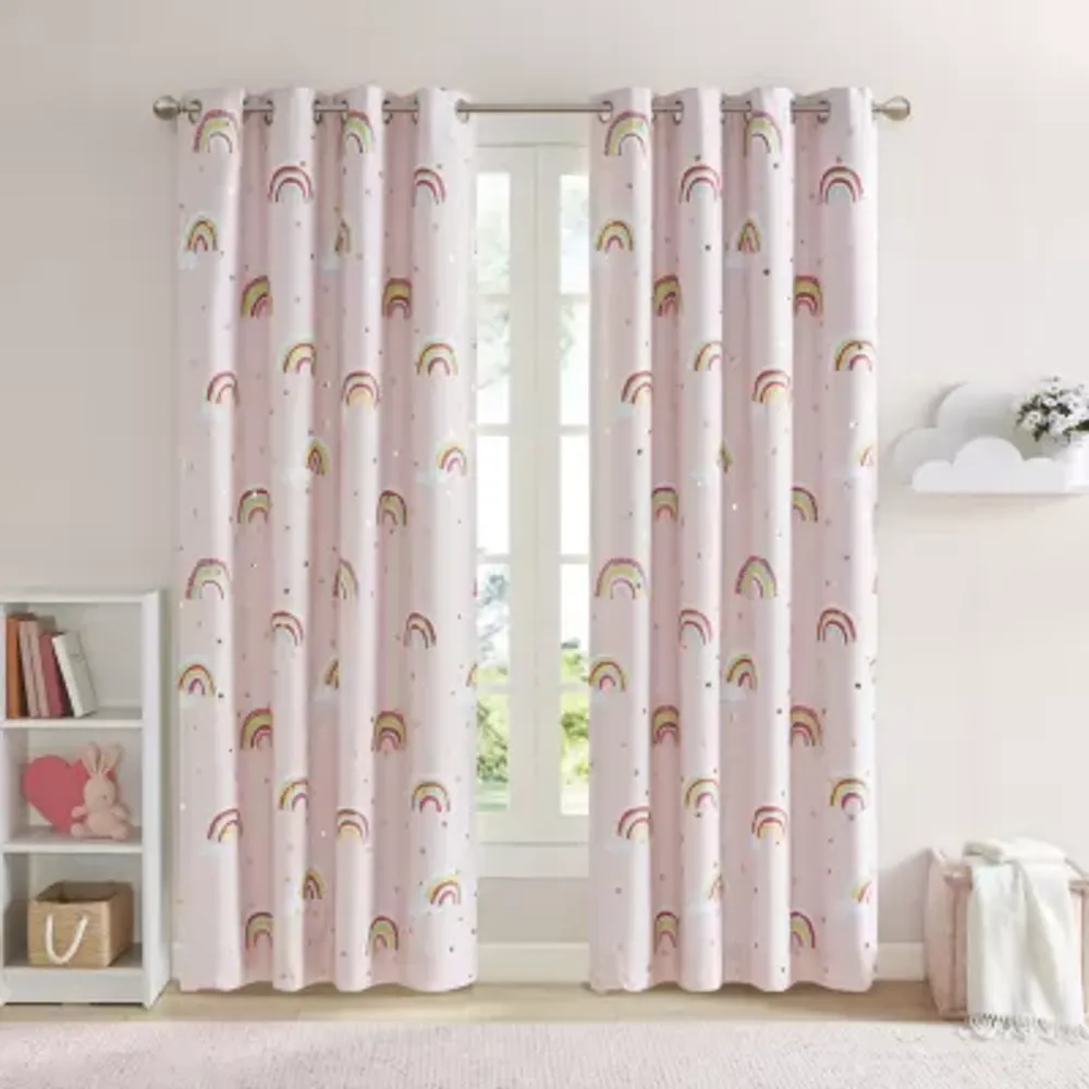 Mi Zone Kids Mia Energy Saving 100% Blackout Grommet Top Single Curtain Panel