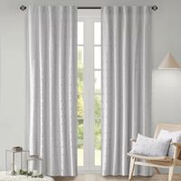 Urban Habitat Maize Embellished Light-Filtering Rod Pocket Single Curtain Panel