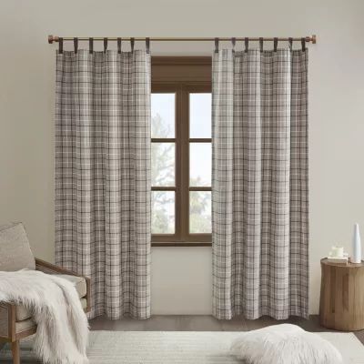 Madison Park Salford 50"W X 84"L Light-Filtering Tab Top Single Curtain Panel