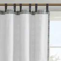 Madison Park Salford 50"W X 84"L Light-Filtering Tab Top Single Curtain Panel