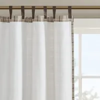 Madison Park Salford 50"W X 84"L Light-Filtering Tab Top Single Curtain Panel