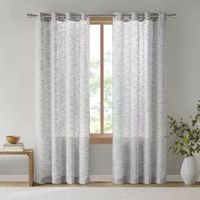 Madison Park Kaisley Sheer Grommet Top Single Curtain Panel