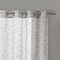 Madison Park Kaisley Sheer Grommet Top Single Curtain Panel