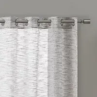 Madison Park Kaisley Sheer Grommet Top Single Curtain Panel