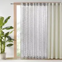 Madison Park Kaisley Sheer Grommet Top Single Curtain Panel