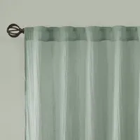 Madison Park Kaylee Sheer Rod Pocket Set of 2 Curtain Panel