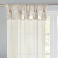 Madison Park Elowen Tab Top Sheer Set of 2 Curtain Panel