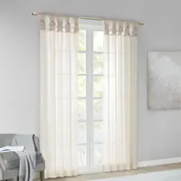 Madison Park Elowen Tab Top Sheer Set of 2 Curtain Panel