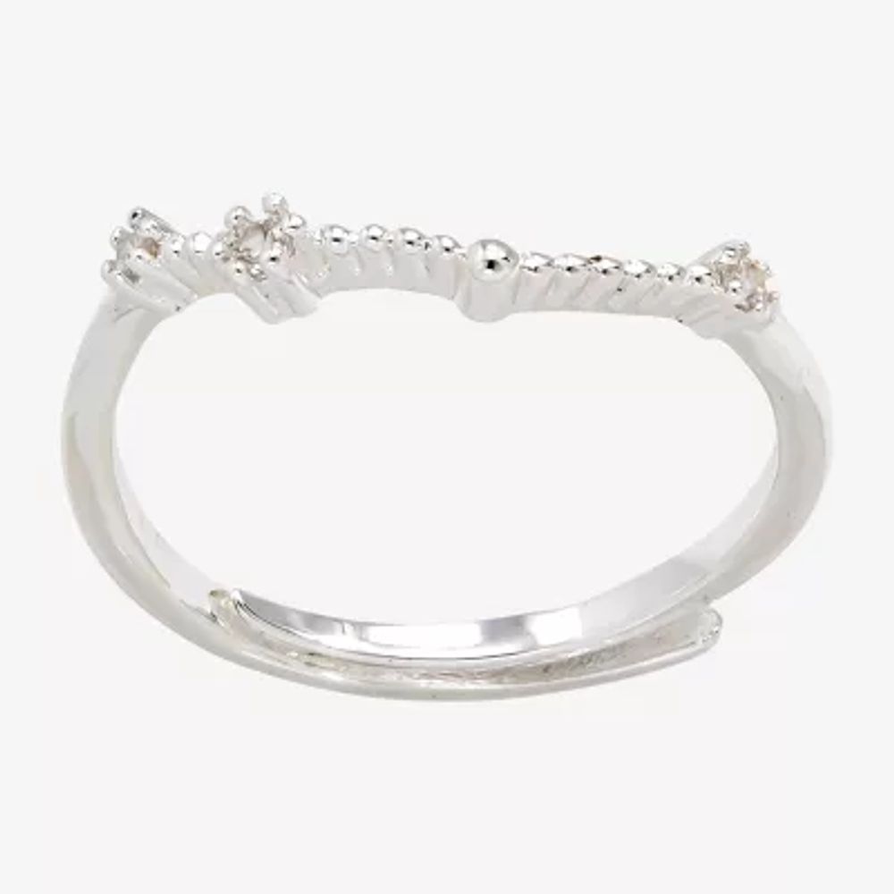 Sparkle Allure Zodiac Cubic Zirconia Pure Silver Over Brass Band