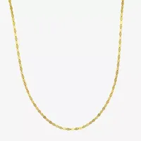 14K Gold 20 Inch Solid Fashion Chain Necklace