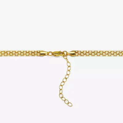 10K Gold 16 Inch Hollow Link Chain Necklace