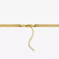 10K Gold 16 Inch Hollow Link Chain Necklace