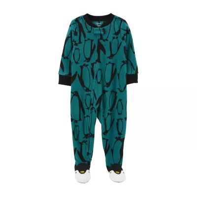 Carter's Toddler Boys Microfleece Long Sleeve Footed Pajamas