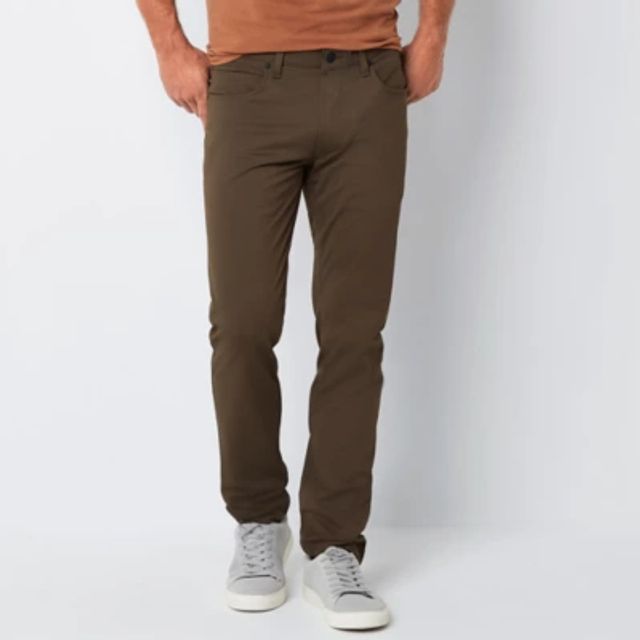 Stylus 5 Pocket Mens Slim Fit Flat Front Pant