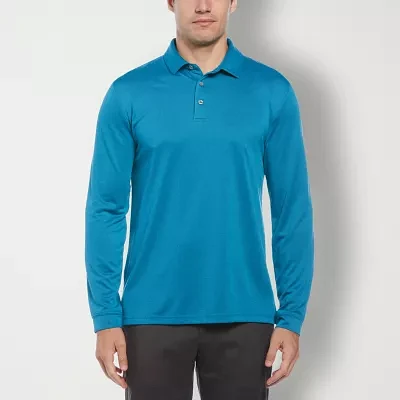 PGA TOUR Mens Long Sleeve Polo Shirt