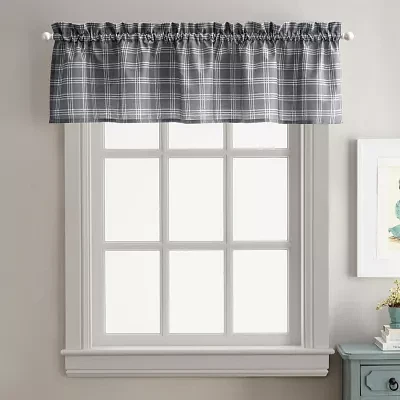 CHF Lodge Plaid Rod Pocket Tailored Valances