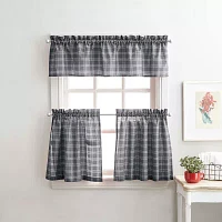 CHF Lodge Plaid 2-pc. Rod Pocket Window Tier