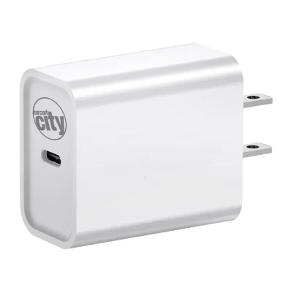 Circuit City Single USB-C Wall Charger with Power Delivery - 18W