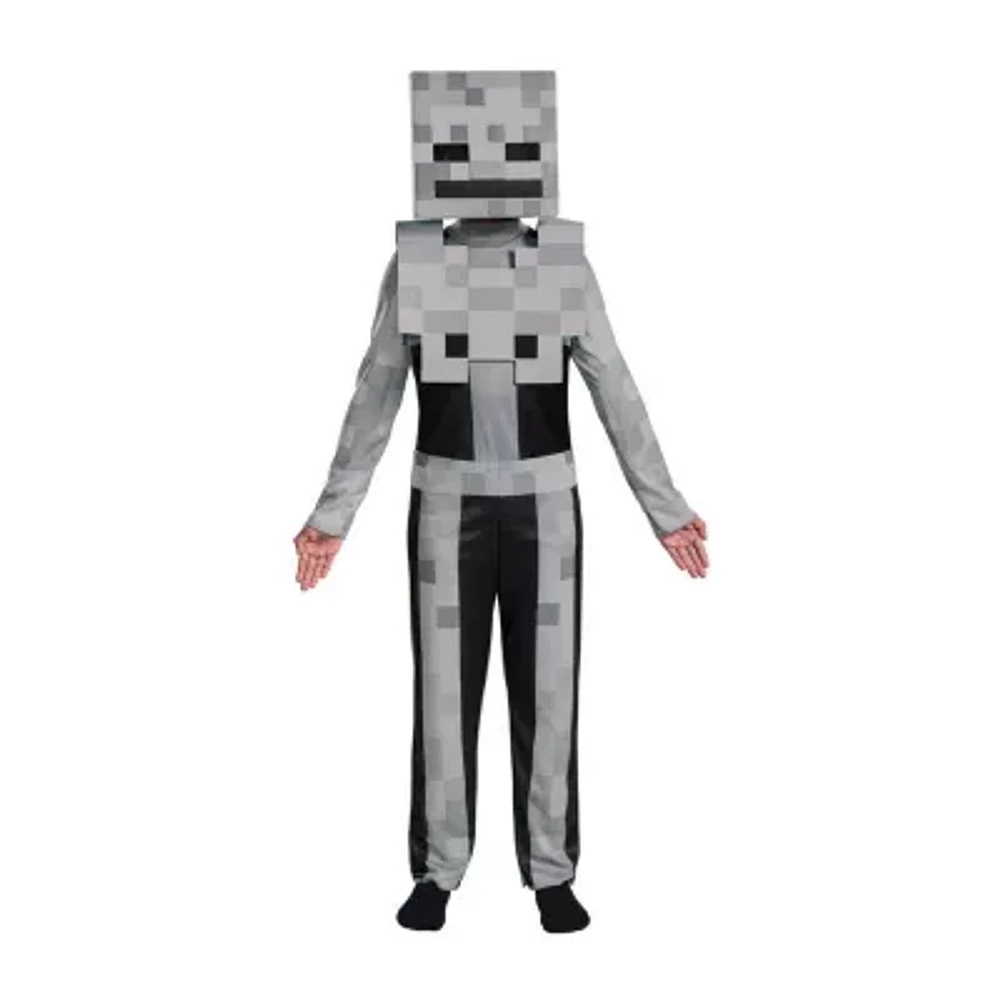 Little & Big Boys Skeleton Classic Minecraft Costume