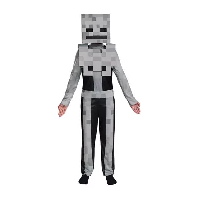 Little & Big  Boys Skeleton Classic Minecraft Costume