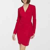 Marc New York Womens Long Sleeve Sheath Dress