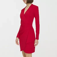 Marc New York Womens Long Sleeve Sheath Dress