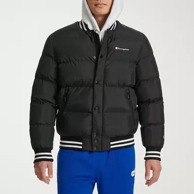 Champion Quilted Mens Heavyweight Bomber Puffer Jacket