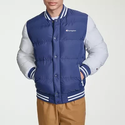 Champion Quilted Mens Heavyweight Bomber Puffer Jacket