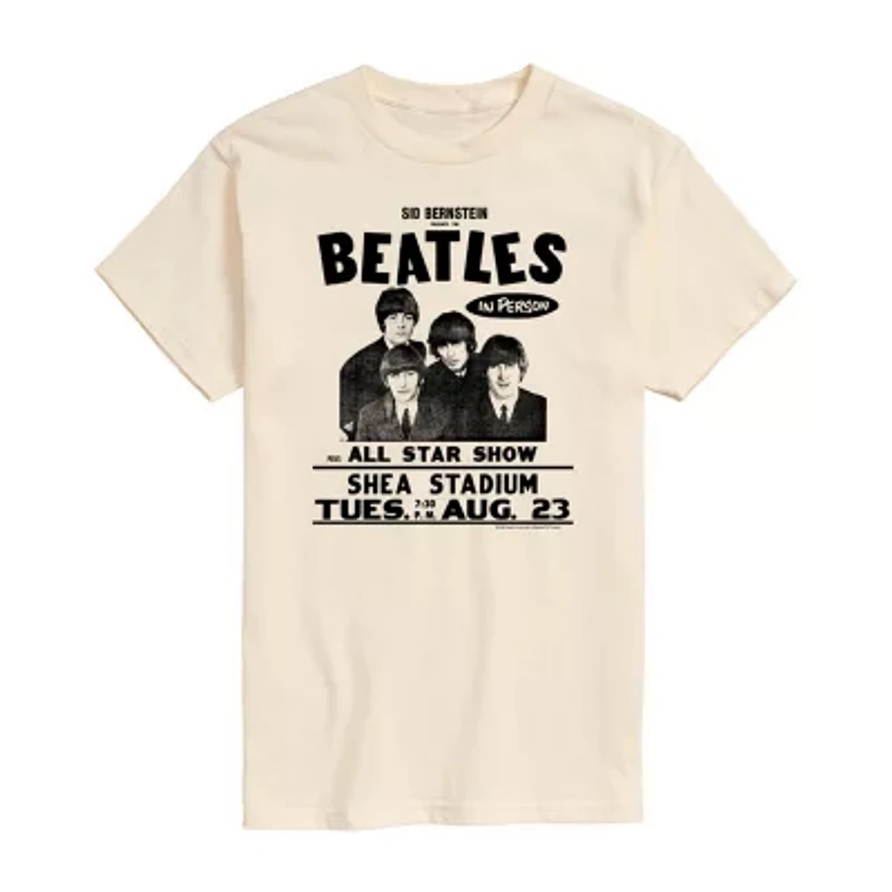 Mens Short Sleeve The Beatles Graphic T-Shirt