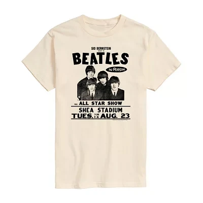 Mens Short Sleeve The Beatles Graphic T-Shirt