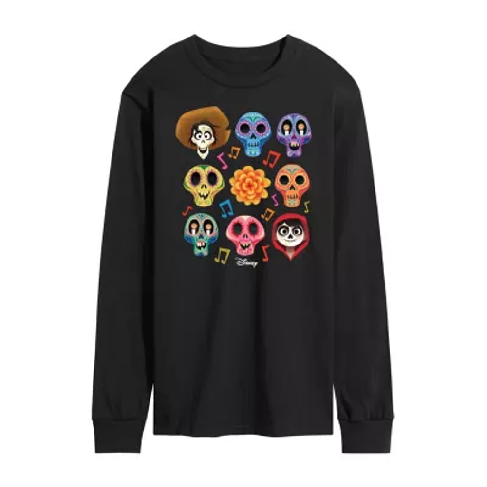 Mens Long Sleeve Coco Graphic T-Shirt