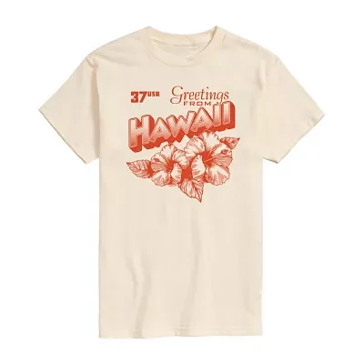 Mens Short Sleeve Hawaii Graphic T-Shirt