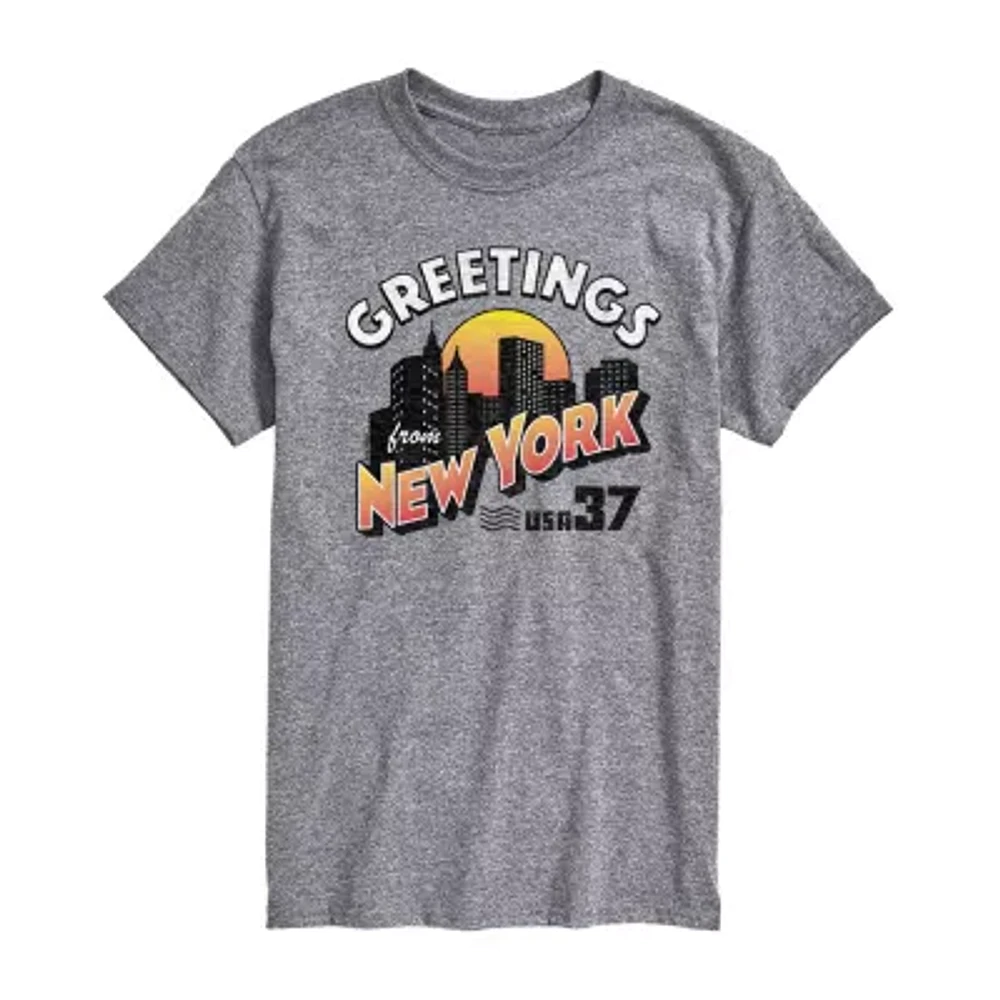 Mens Short Sleeve New York Graphic T-Shirt