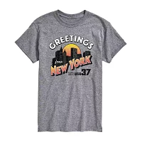 Mens Short Sleeve New York Graphic T-Shirt