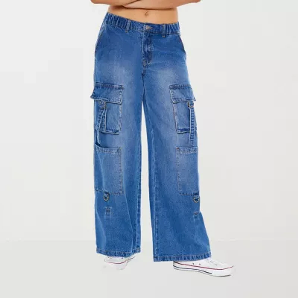 Forever 21 Juniors Womens Mid Rise Baggy Fit Jean